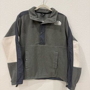 The North Face Gray and Cream Jacket